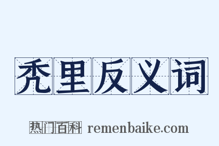 秃里反义词是什么意思的图片